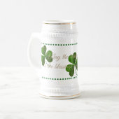Saint Patricks Stein-May Die Segnungen Bierglas (Vorderseite Links)