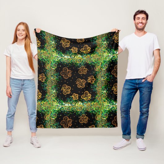 Saint Patty Art Fleecedecke (Beispiel)