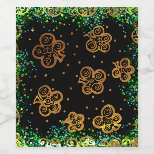 Saint Patty Art Weinetikett (Einzelnes Label)