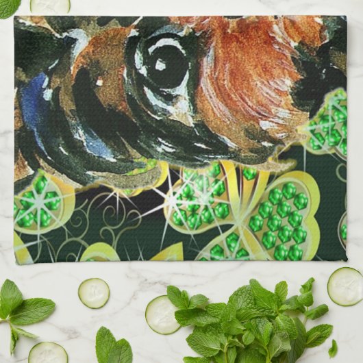 SAINT PATTY YORKIE POOL GESCHIRRTUCH (Gefaltet)