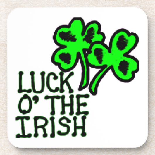 Saint Patty's Luck des Irish Cork Untersetzer (Vorderseite)