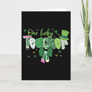 Saint Pattys St. Patrick Tag Kleeblatt Ein Glückli Karte