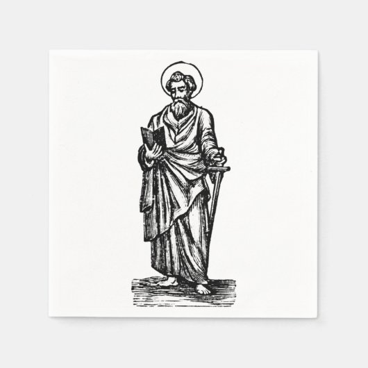 Saint Paul Apostle an die Andern Serviette (Vorderseite)