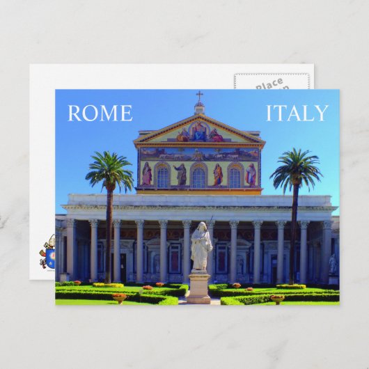 Saint Paul außerhalb der Mauern Postkarte (Vorne/Hinten)