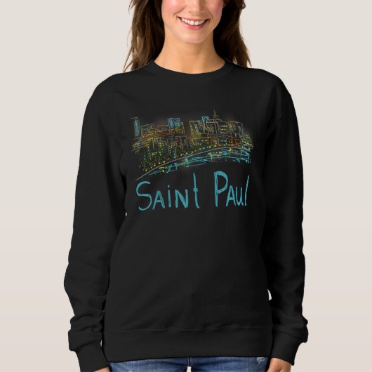 Saint Paul City Minnesota souvenir  for men women  Sweatshirt (Vorderseite)