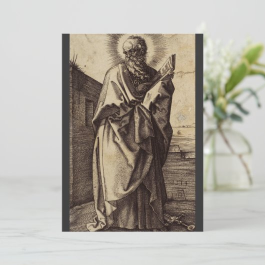 Saint Paul der Apostel Dankeskarte (Stehend Vorderseite)