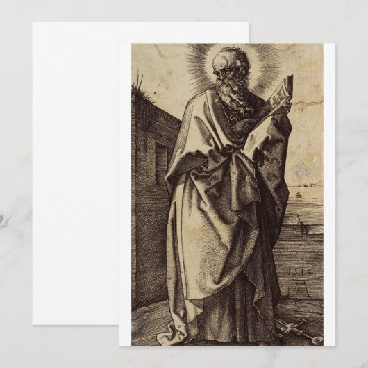 Saint Paul der Apostel Einladung (Vorne/Hinten)