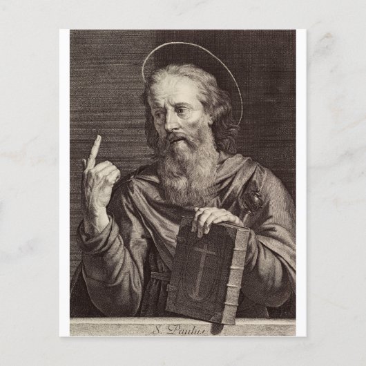 Saint Paul der Apostel von Philippe de Champaigne Flyer (Vorne)