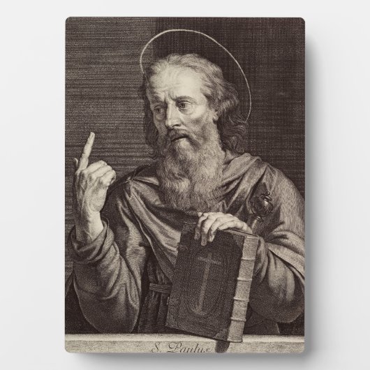 Saint Paul der Apostel von Philippe de Champaigne Fotoplatte (Vorderseite)