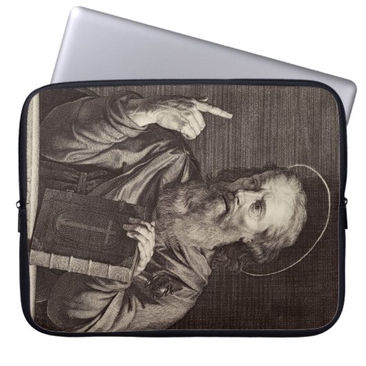 Saint Paul der Apostel von Philippe de Champaigne Laptopschutzhülle (Vorderseite)