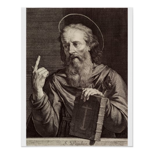 Saint Paul der Apostel von Philippe de Champaigne Poster (Vorderseite)