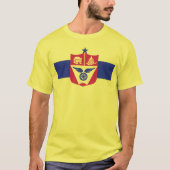 Saint Paul Flag Design Gelber T - Shirt (Vorderseite)