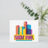 Saint Paul in Design Postkarte (Stehend Vorderseite)