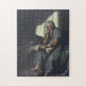 Saint Paul in Prison by Rembrandt Puzzle (Vertikal)
