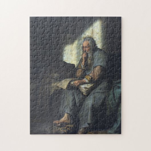 Saint Paul in Prison by Rembrandt Puzzle (Vertikal)
