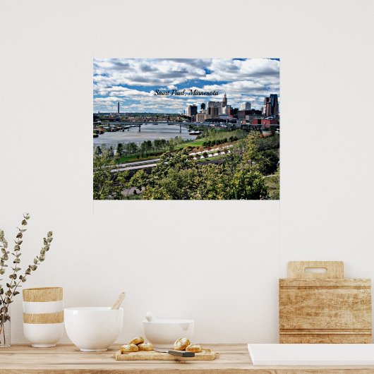 Saint Paul, Minnesota Landschaft Poster (Küche)