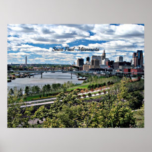 Saint Paul, Minnesota Landschaft Poster