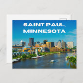 Saint Paul Minnesota Postcard Souvenir Postkarte (Vorne/Hinten)