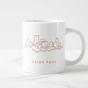 Saint Paul, Minnesota Skyline Jumbo-Tasse