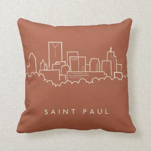 Saint Paul, Minnesota-Skyline Kissen