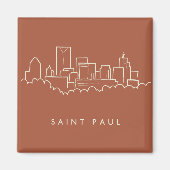Saint Paul, Minnesota Skyline Magnet (Vorne)