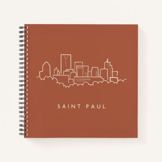 Saint Paul, Minnesota Skyline Notizblock (Vorderseite)