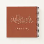Saint Paul, Minnesota Skyline Notizblock (Rückseite)