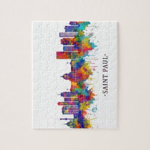 Saint Paul Minnesota Skyline Puzzle