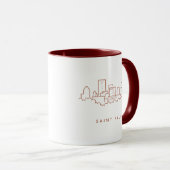 Saint Paul, Minnesota-Skyline Tasse (VorderseiteRechts)