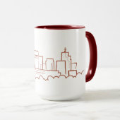 Saint Paul, Minnesota-Skyline Tasse (VorderseiteRechts)