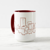Saint Paul, Minnesota-Skyline Tasse (Vorderseite Links)