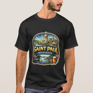 Saint Paul Minnesota Souvenir Stadt Besucher Staat T-Shirt
