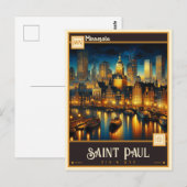 Saint Paul, Minnesota | VINTAG Postkarte (Vorne/Hinten)