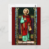 Saint Paul (Paul der Apostel) Festgehaltene Glasku Postkarte (Vorne/Hinten)