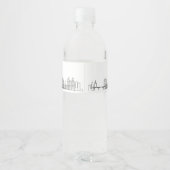 Saint Paul Skyline | Begrüßungsnachricht Wasserflaschenetikett (Rückseite)
