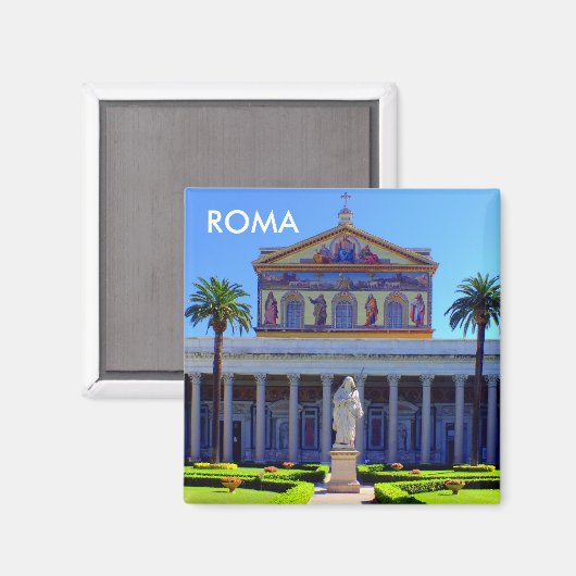 Saint Paul vor den Mauern Magnet (Vorderseite/Rückseite)