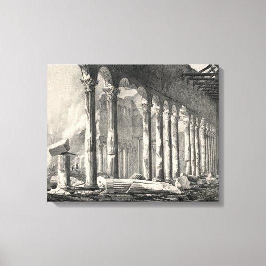 Saint Paul's Basilica Rom nach 1823 Feuer Leinwanddruck (Vorderseite)