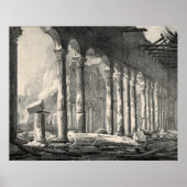 Saint Paul's Basilica Rom nach 1823 Feuer Poster (Vorne)