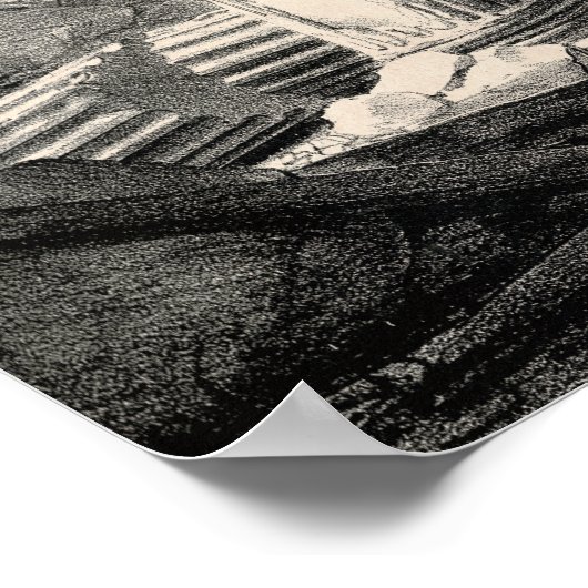 Saint Paul's Basilica Rom nach 1823 Feuer Poster (Ecke)