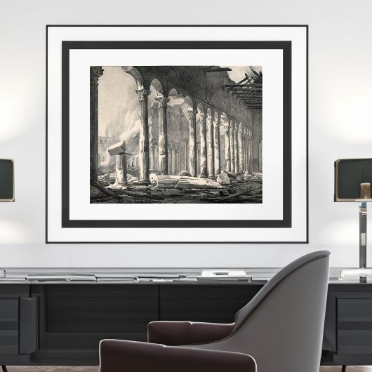 Saint Paul's Basilica Rom nach 1823 Feuer Poster