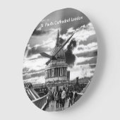 Saint Paul's Cathedral London. Große Wanduhr (Winkel)