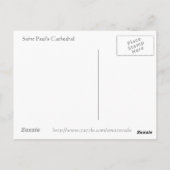 Saint Paul's Cathedral, London Postkarte (Rückseite)
