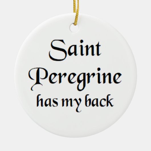 saint peregrine keramik ornament (Vorne)