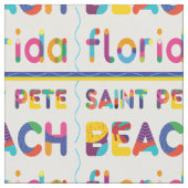 Saint Pete Beach, Florida. Farbiges Textmuster Stoff (Nahaufnahme)