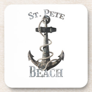 Saint Pete Florida Vacation Nautical Anchor Sailin Getränkeuntersetzer