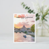 Saint Peter Kathedrale Rom Italien Postkarte (Stehend Vorderseite)