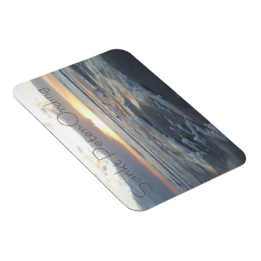 Saint Peter-Ording, Strand, Nordsee, Deutschland Magnet (Rechte Seite)