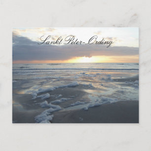 Saint Peter-Ording, Strand, Nordsee, Deutschland Postkarte