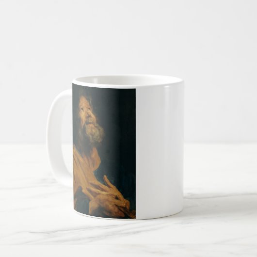 Saint Peter von Antoon van Dyck Kaffeetasse (Vorderseite Links)