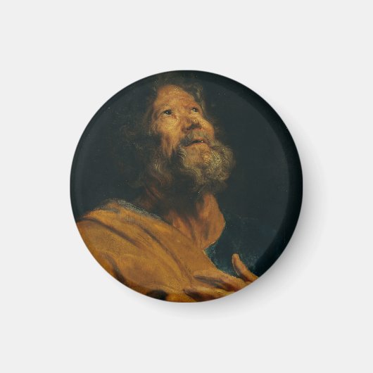 Saint Peter von Antoon van Dyck Magnet (Vorne)
